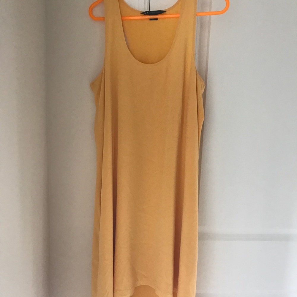 Asymmetrical yellow dress size 6